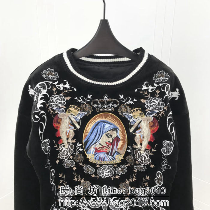 DＧ杜嘉班納 絲絨聖母刺繡 專櫃款 男款衛衣 ydi1413
